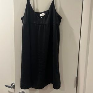 Wilfred Aritzia Black Slip Dress. Silk/Satin